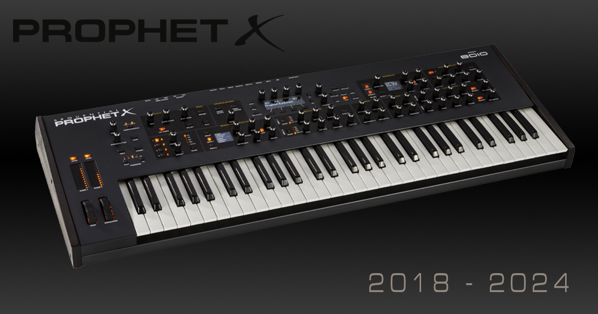 Sequential's Prophet X synthesizer-sampler. 2018-2024